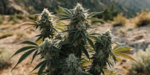 Afghan Kush v kamenité horské krajině