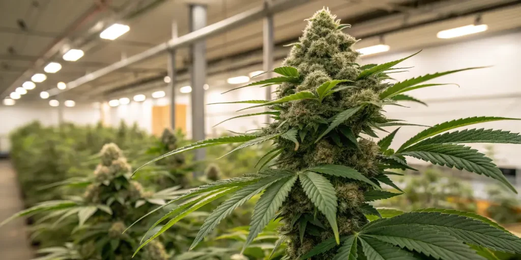 Amnesia CBD konopí s hustými květy