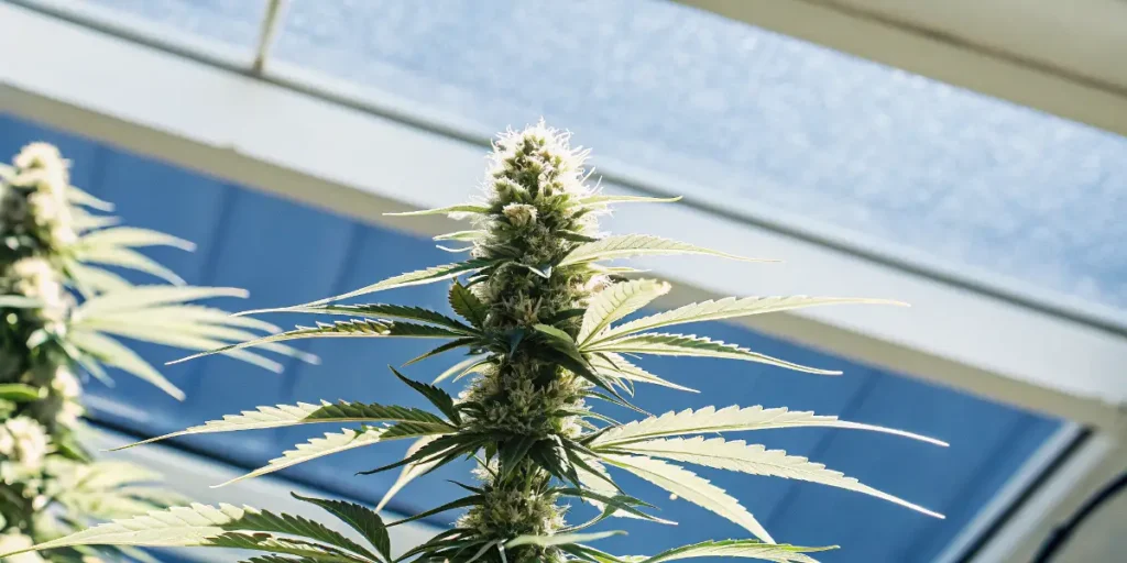 Amnesia CBD konopí ve skleníku