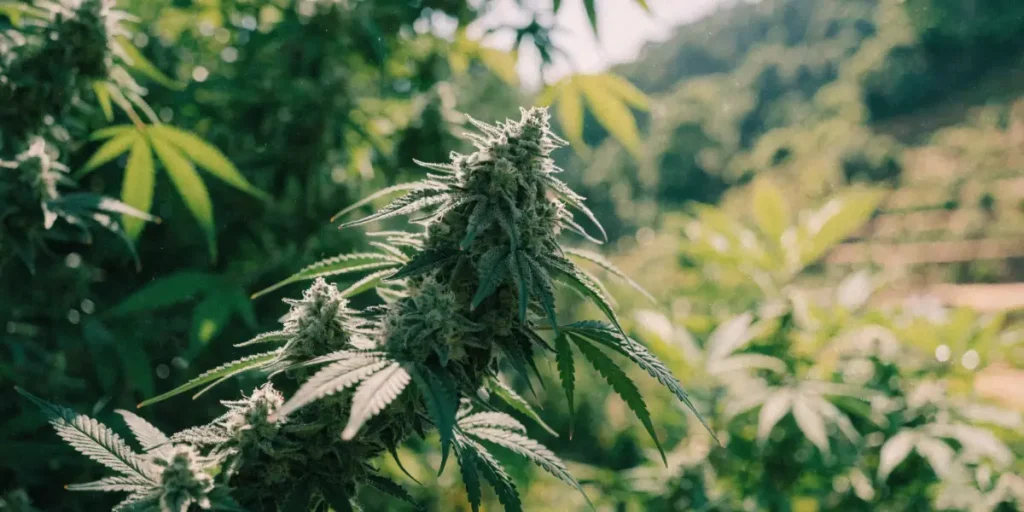 Amnesia CBD konopí s hustými květy